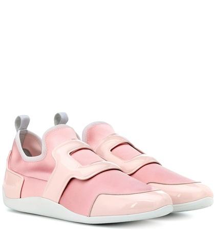 Yeezy Sporty Viv Leather-trimmed Sneakers