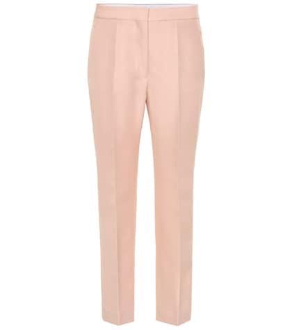 Stella Mccartney High-rise Wool-blend Straight Pants