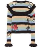 Valentino Embroidered Wool Sweater