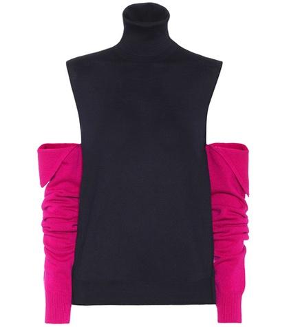 Calvin Klein 205w39nyc Cold-shoulder Wool Sweater