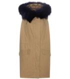 Wood Wood Fur-trimmed Cotton Vest