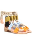 Pierre Hardy Azur Suede Sandals