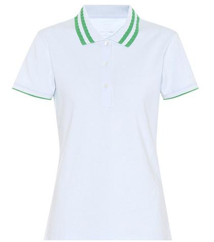 Versace Pleated-collar Piqué Polo Shirt