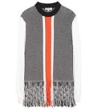 Magda Butrym Tasselled Macramé Cotton-blend Sweater