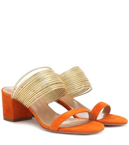 Aquazzura Rendez Vous Suede Sandals