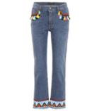 Etro Embroidered Cropped Jeans