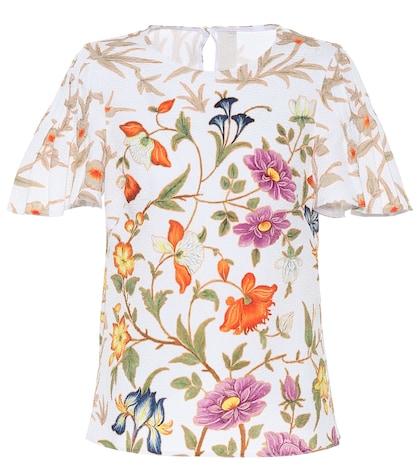 Peter Pilotto Floral Crêpe Top
