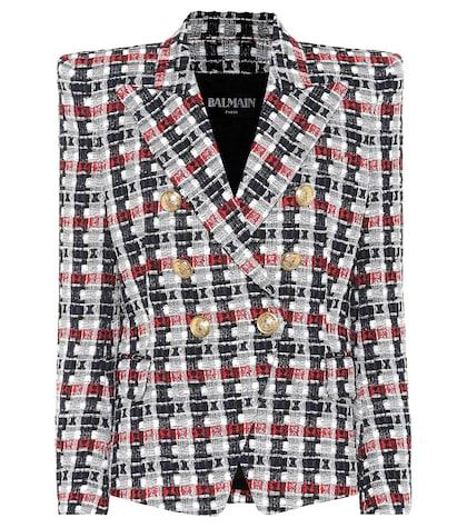 Balmain Metallic Tweed Blazer
