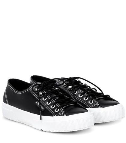 Alexachung X Superga Leather Sneakers