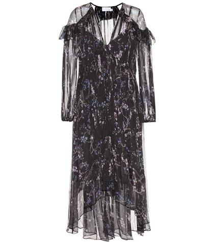 Zimmermann Floral-printed Long-sleeved Midi Dress