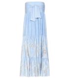 Athena Procopiou Codre Embroidered Strapless Dress
