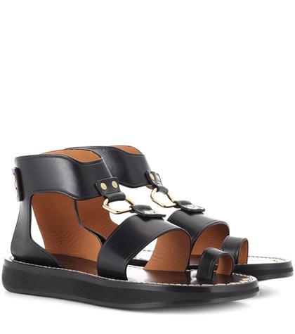 Fenty By Rihanna Nindle Leather Sandals