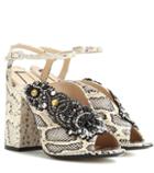 N21 Althea 110 Printed Leather Sandals