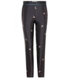 Victoria Victoria Beckham Printed Silk Trousers