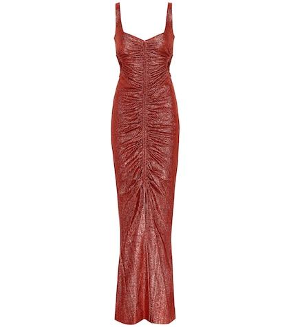Galvan Sahara Metallic Lamé Dress