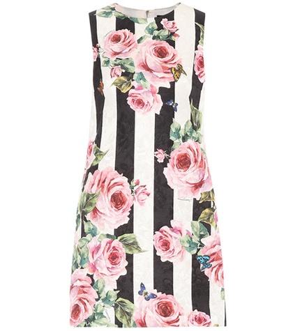 Dolce & Gabbana Printed Jacquard Minidress