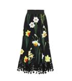 Dolce & Gabbana Floral-printed Cady Skirt