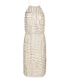 Diane Von Furstenberg Samala Embellished Silk Dress