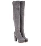 Gianvito Rossi Temple Suede Over-the-knee Platform Boots