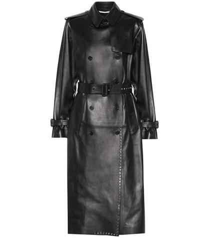 Valentino Studded Leather Trench Coat