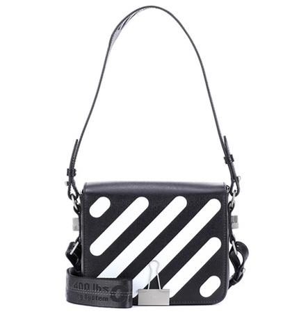 Moncler Grenoble Binder Clip Leather Shoulder Bag