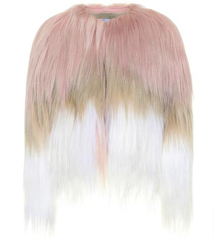 Redvalentino Cropped Fur Jacket