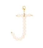Timeless Pearly Letter J Pearl-embellished Charm