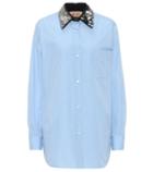 N21 Embellished-collar Cotton Shirt