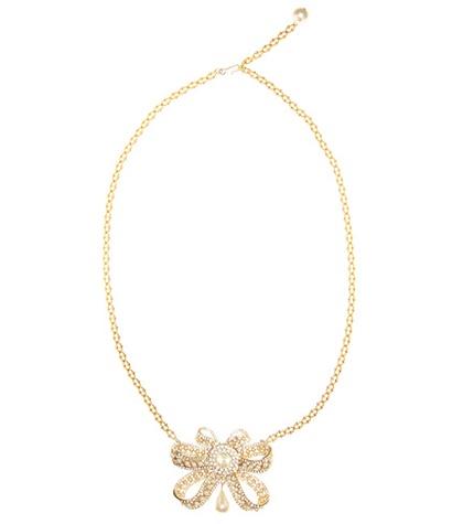 La Doublej Mytheresa.com Exclusive Crystal-embellished Bow Necklace By Ugo Correani