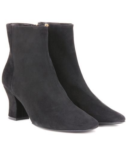 The Row Bowen Suede Ankle Boots