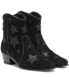 Miu Miu Star Suede Cowboy Boots