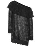 Valentino Embroidered Mohair-blend Sweater