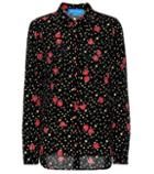 M.i.h Jeans Evelyn Floral-printed Silk Shirt