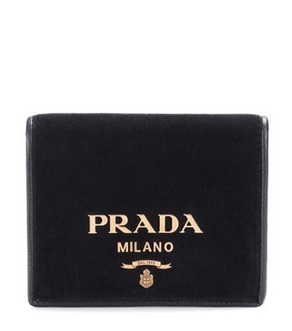 Salvatore Ferragamo Embellished Velvet Wallet