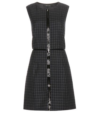 Marc Jacobs Plaid Wool Minidress