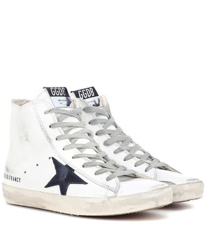 Vince Francy Leather High-top Sneakers