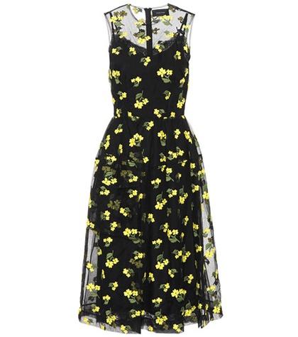 Saint Laurent Cotton-blend Sleeveless Dress