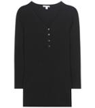 James Perse Henkey Cotton And Cashmere Top
