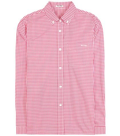 Miu Miu Check Cotton Shirt