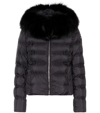 Prada Fur-trimmed Down Jacket