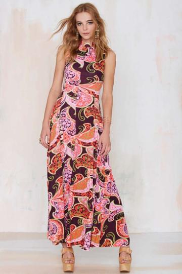 Nasty Gal Vintage Psyched Maxi Dress