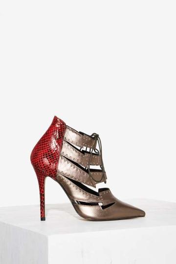 Nasty Gal Strut And Bolt Cutout Heels