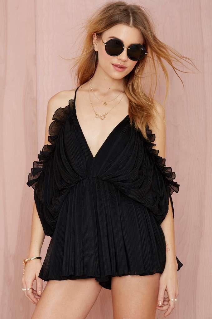 Alice Mccall At First Sight Pleated Chiffon Romper