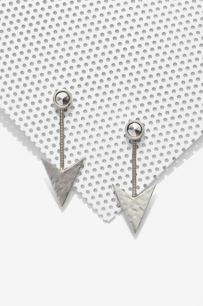 Anita K Robinhood Nickel Plated Arrow Earrings