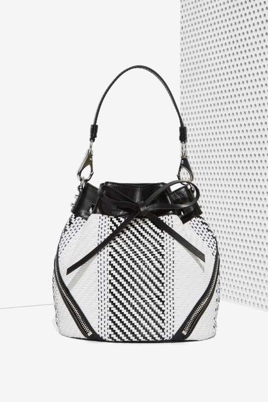 Factory She + Lo Make Your Mark Leather Bucket Bag