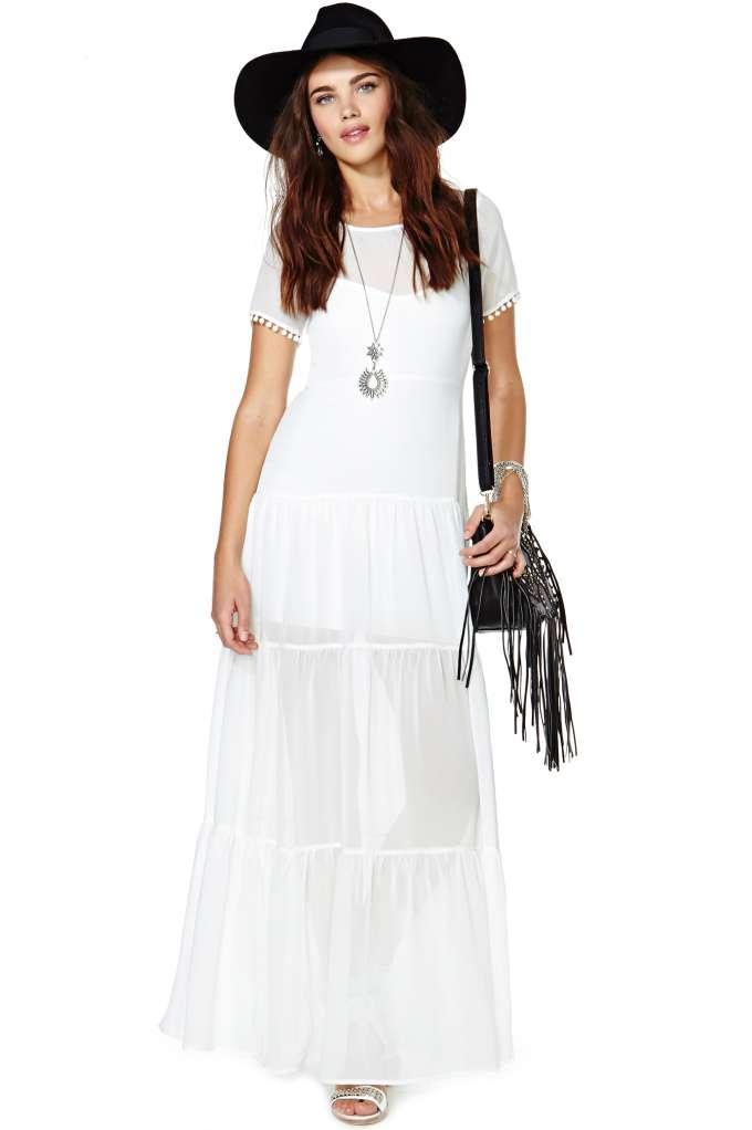 For Love & Lemons For Love And Lemons Sombrero Maxi Dress