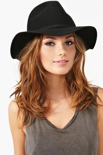 Nasty Gal Chelsea Wool Hat - Black