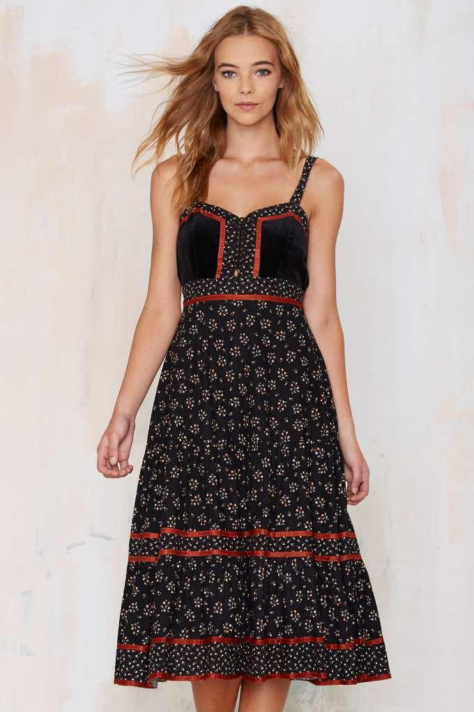 Nasty Gal Vintage Celia Floral Dress