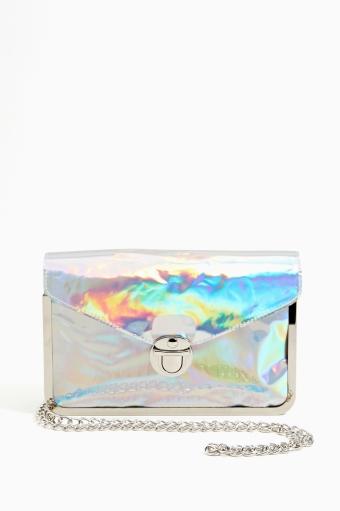 Nasty Gal Reflected Clutch