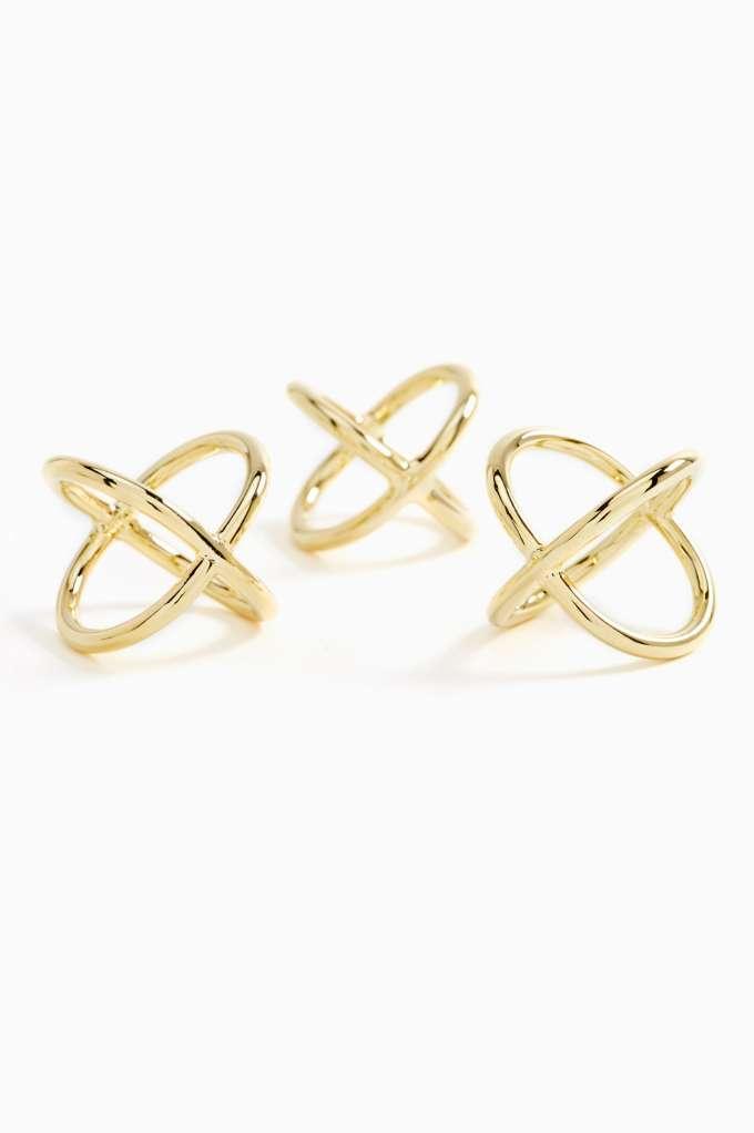 Factory Cross Over Ring Set